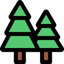 Free Bosque Arbol Pino Icono