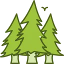 Free Bosque Naturaleza Arbol Icono