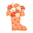 Free Flores Calzado Jardineria Icon