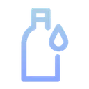 Free Bottle With Blob  Icon