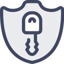 Free Bouclier Cle Securite Icon