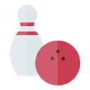 Free Bowling Pins Bowling Entertainment Icon