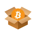 Free Bitcoin Isometric Box Icon