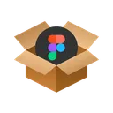 Free Box figma  Icon