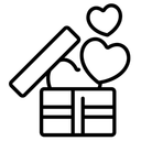 Free Schachtel Herz  Symbol