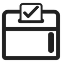 Free Box With Ballot Icon