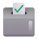 Free Box With Ballot Icon