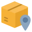 Free Box Location Delivery Icon