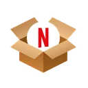 Free Netflix Isometric Box Icon