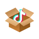 Free Tiktok Isometric Box Icon