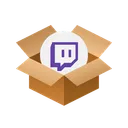 Free Twitch Isometric Box Icon