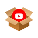 Free Youtube Isometric Box Icon