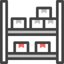 Free Boxes Shelves Warehouse Icon