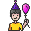 Free Boy Balloon Child Icon