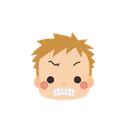 Free Boy Emoji Grimacing Face Icon