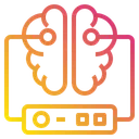 Free Brain Server Data Icon