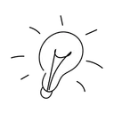 Free Black Line Brainstorming Illustration Brainstorming Idea Icon