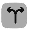 Free Branching Paths Up Branching Paths Down Commit Git Icon