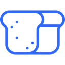 Free Bread Blue Outline Miscellaneous Life Style Icon