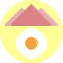 Free Breakfast Egg Plate Icon