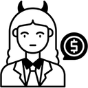 Free Bribery Corruption Payoff Icon