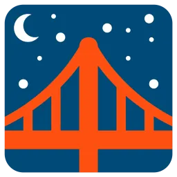 Free Bridge Emoji Icon