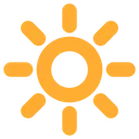 Free Bright Button Sun Icon