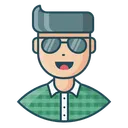 Free Bright Attractive Man Icon