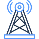 Free Broadcast Transmission Architecture And City Icon