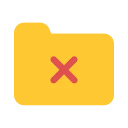 Free Broken Folder  Icon