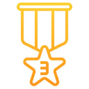 Free Bronzene Sternmedaille  Symbol