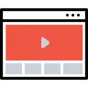 Free Browser Application Video Icon