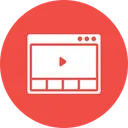 Free Browser Application Video Icon