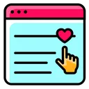 Free Browser Heart Evaluation Icon