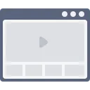 Free Browser Application Video Icon