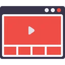 Free Browser Application Video Icon