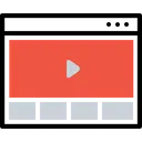 Free Browser Application Video Icon