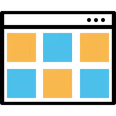 Free Browser Webpage Grid Icon