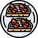 Free Bruschetta Salmon Fish Icon