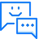 Free Bubble Chat Double Icon