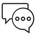 Free Bubble Chat  Icon