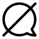 Free Bubble Disabled Icon