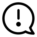 Free Bubble Warning Icon