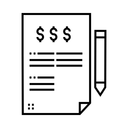 Free Buchhaltungspapier  Symbol