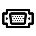 Free VGA-Buchse  Symbol