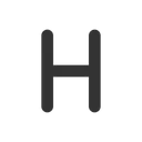 Free Buchstabe h  Symbol