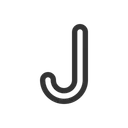 Free Buchstabe j  Symbol