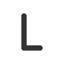 Free Buchstabe l  Symbol