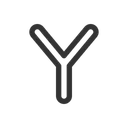 Free Buchstabe y  Symbol