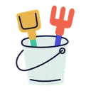 Free Bucket Play Sand Icon